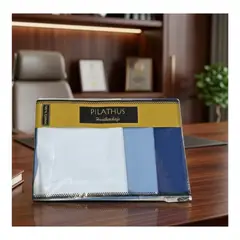 EKOL TACTICA MILITAR - Pack 3 Pañuelos Azules Pilathus 100% Algodón Suave Premium