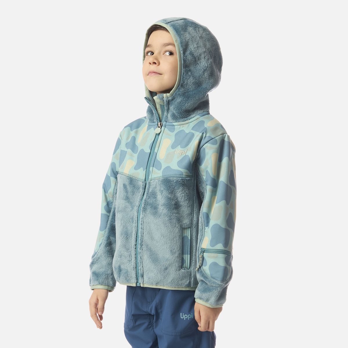 LIPPI - Polar Niño Grillo Therm-Pro Hoody Jacket Petroleo Claro Lippi