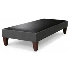 5 SUEÑO - Base De Cama Europea 1 Plaza 5° Sueño 90 X 190 Cm Lino Gris