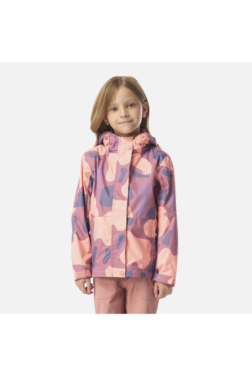 LIPPI Chaqueta Niña Blizzard B-Dry Hoody Jacket Print Rosa Oscuro