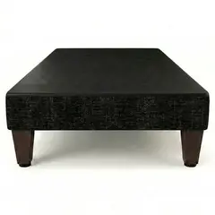 5 SUEÑO - Base De Cama Europea 1 Plaza 5° Sueño 90 X 190 Cm Lino Negro