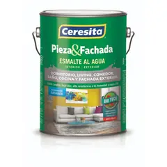 CERESITA - Esmalte al agua Pieza y Fachada Satinada Blanco Gl