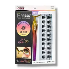 KISS - Pestañas Postizas De Racimo Impress Con Aplicador