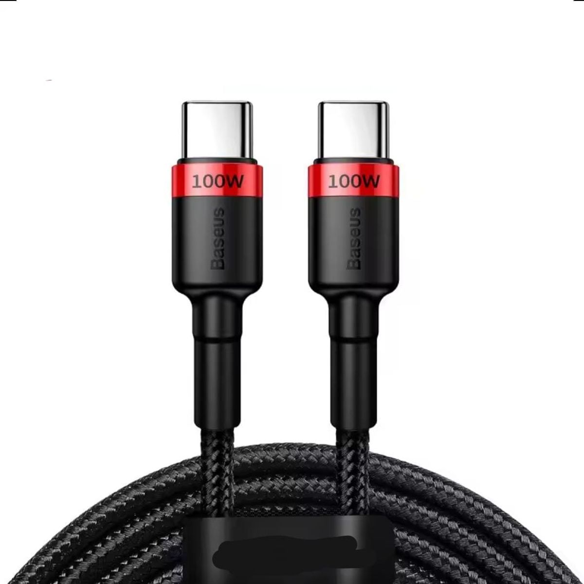 BASEUS - Cable USB Tipo C a Usb C Baseus 2m 100W Color Negro