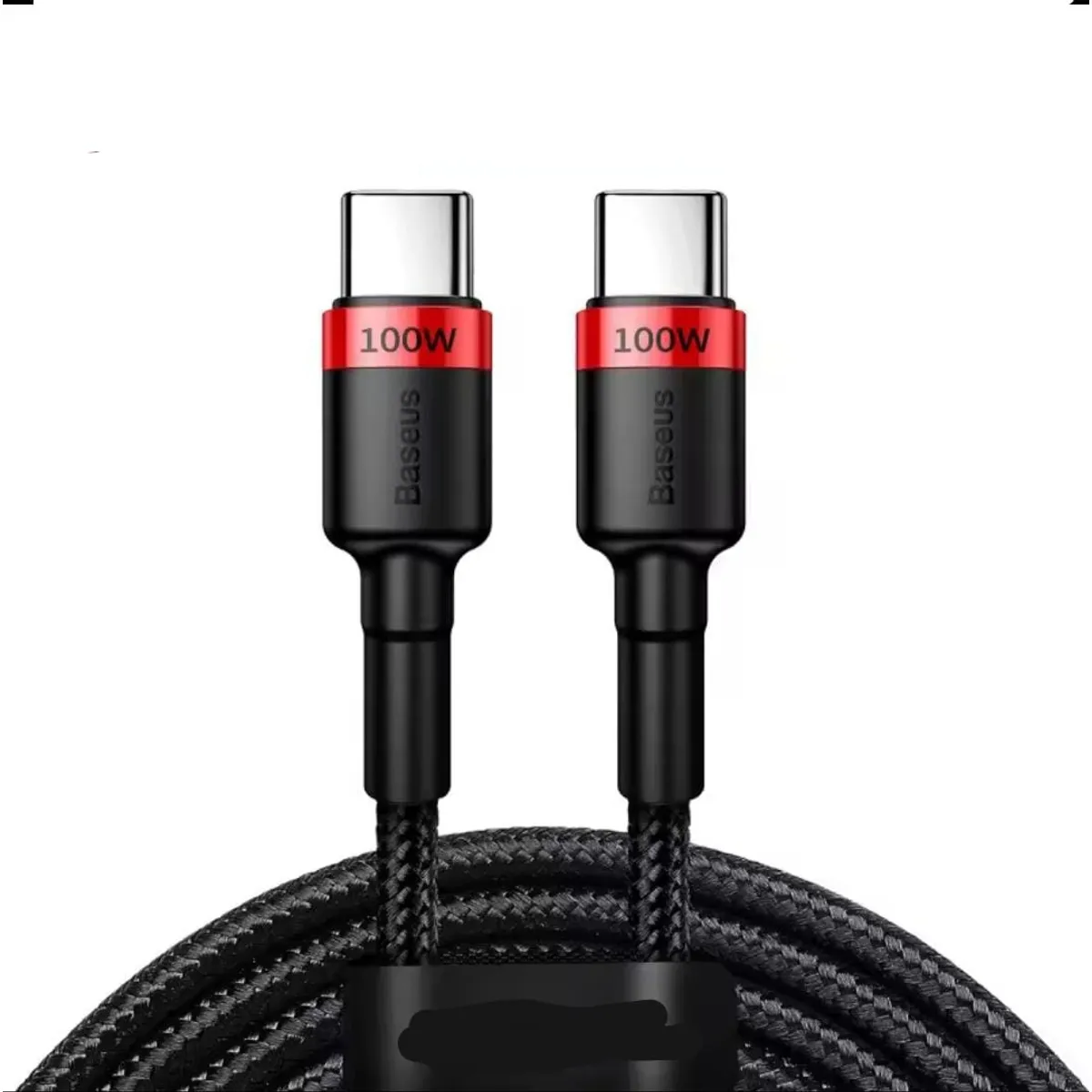 BASEUS - Cable USB Tipo C a Usb C Baseus 2m 100W Color Negro