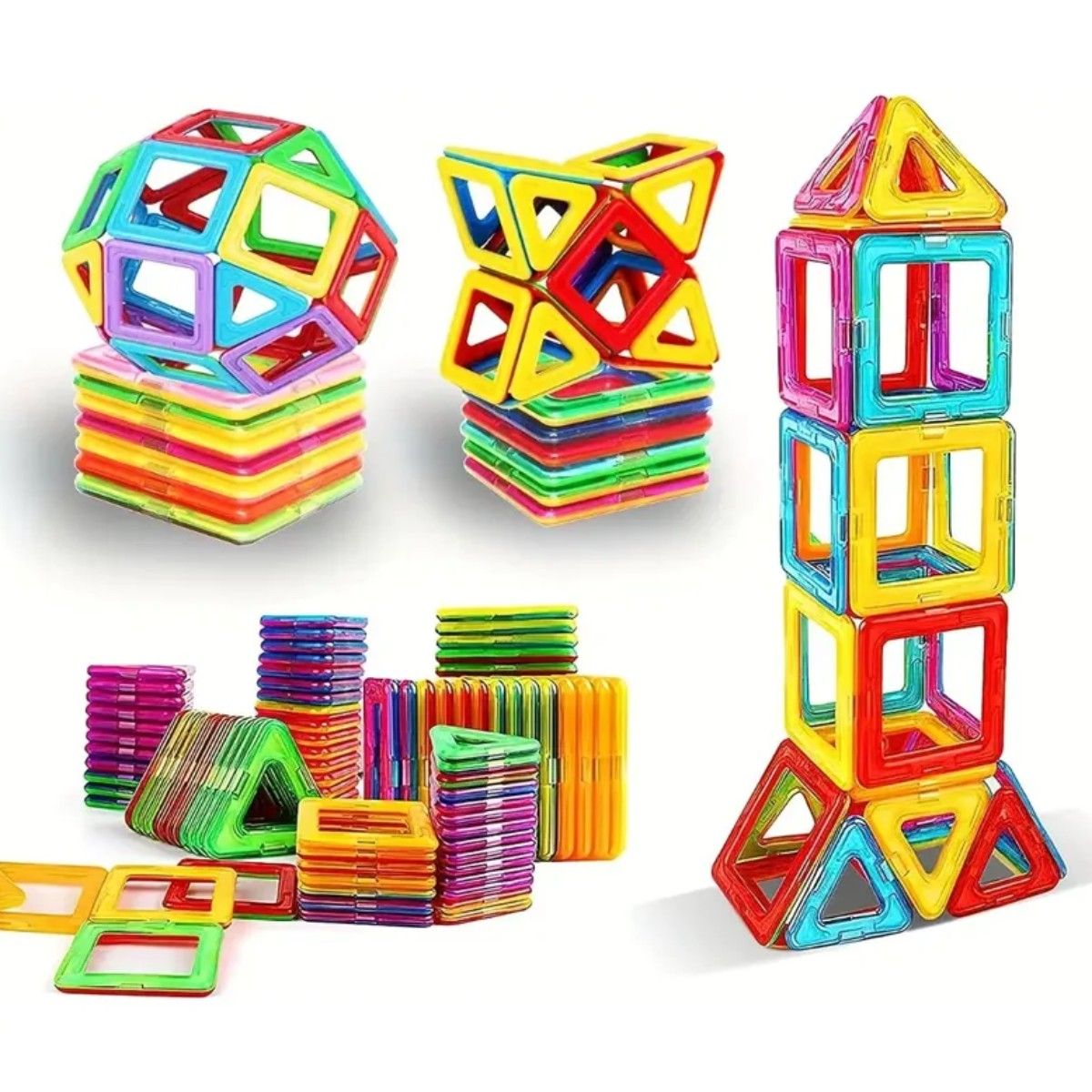 GENERICO - Juego De Imanes Imanix Bloques Magneticos Bloques 50 Piezas BELUG