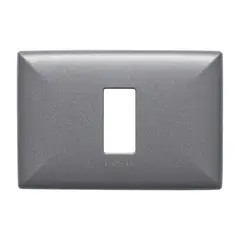 SINTHESI - Placa 1 Puesto S17 Abs Grafito C-Soporte