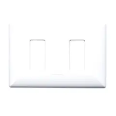 SINTHESI - Placa 2 Puestos S17 Blanco C-Soporte
