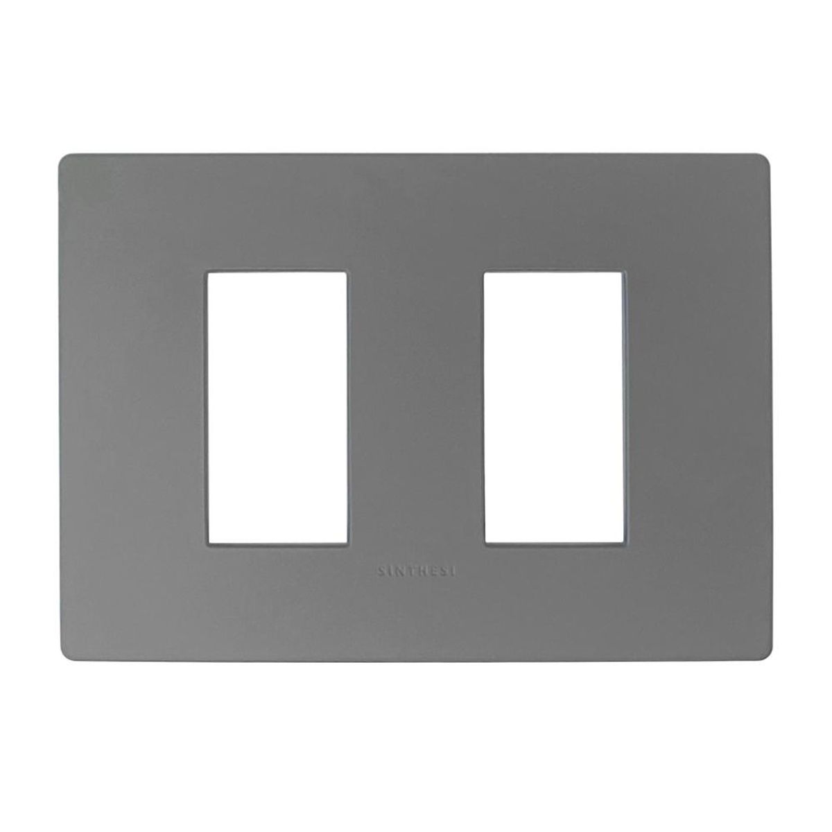 SINTHESI - Placa 2 Puestos S33 Grey Mate C-Soporte
