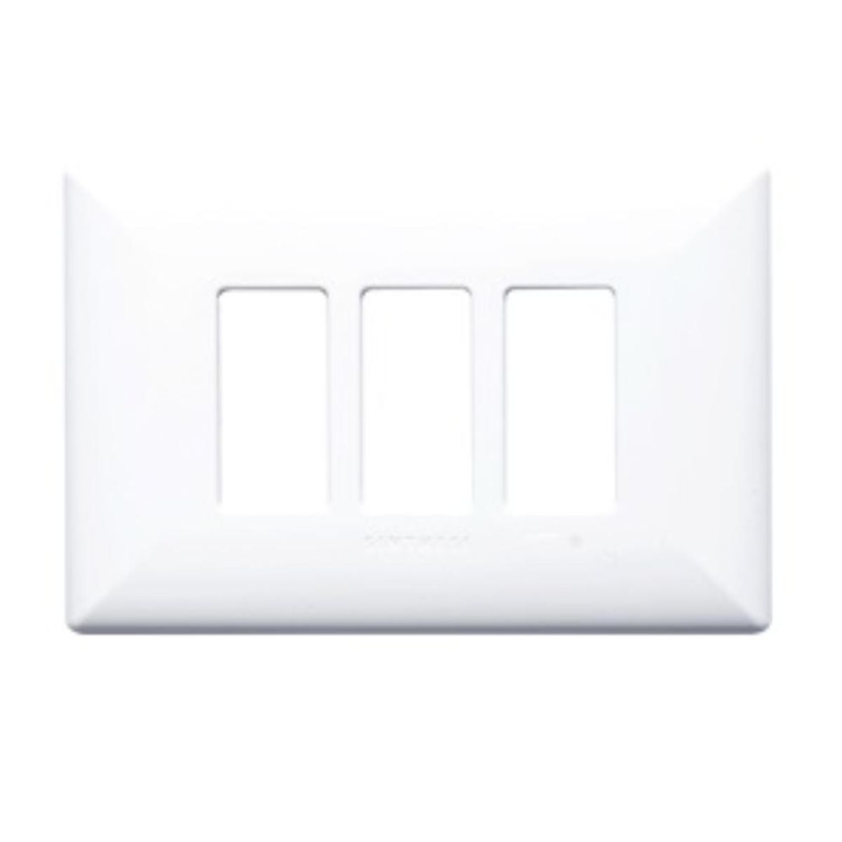 SINTHESI - Placa 3 Puestos S17 Blanco C-Soporte