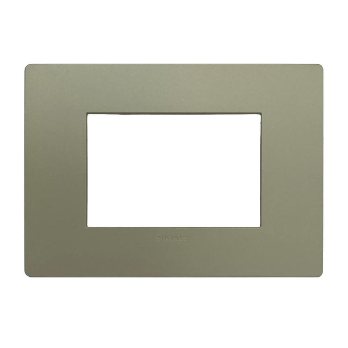 SINTHESI - Placa 3 Puestos S33 Beige Mate C-Soporte