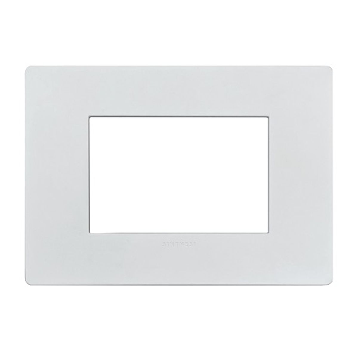 SINTHESI - Placa 3 Puestos S33 Blanco Mate C-Soporte