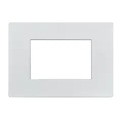 SINTHESI - Placa 3 Puestos S33 Blanco Mate C-Soporte