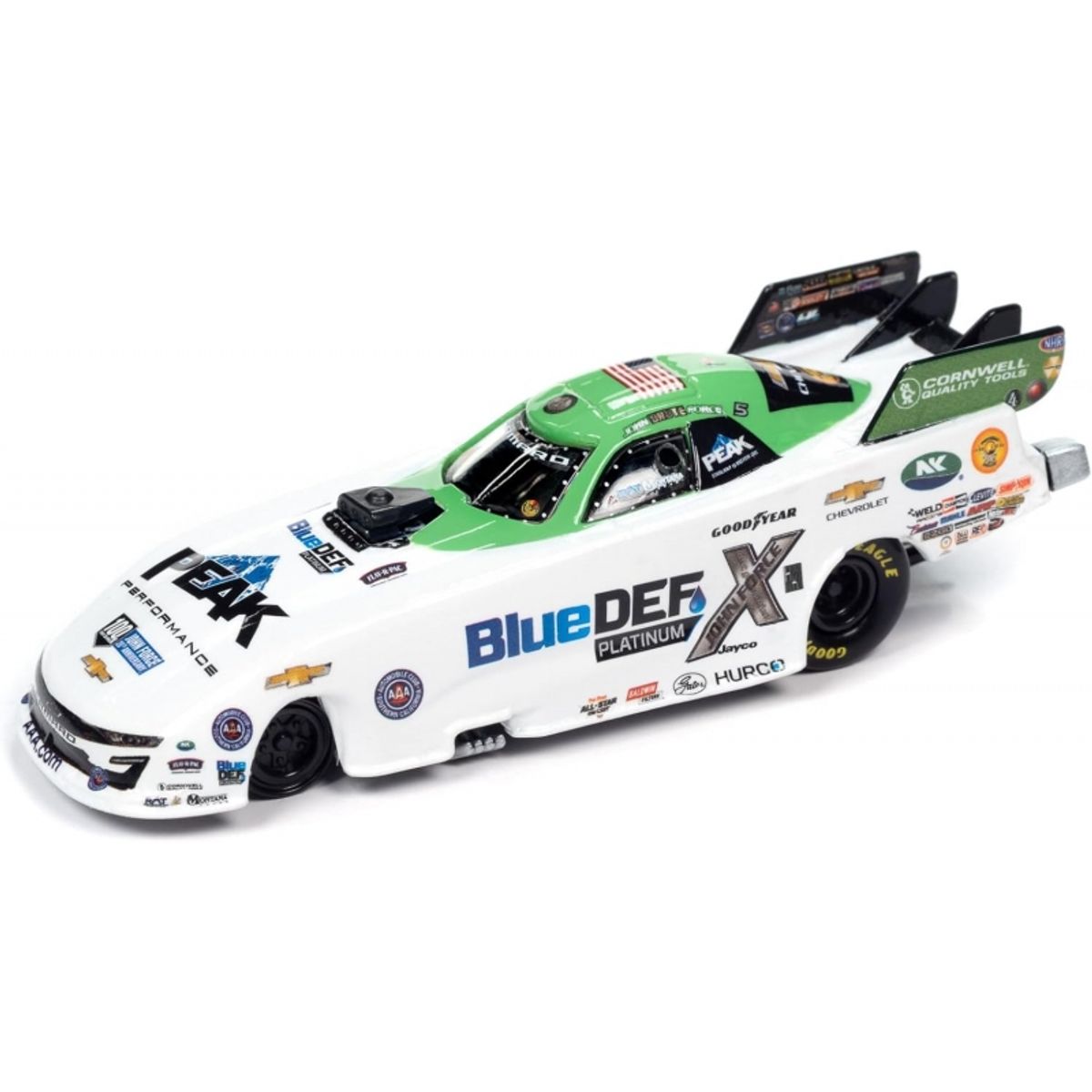GENERICO - AUTOWORLD RCSP030B 1-64 JOHN FORCE 2022 BLUEDEF PLATINUM