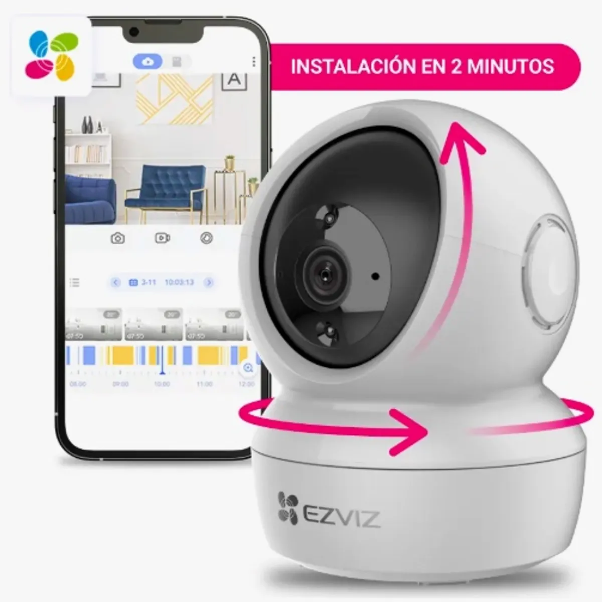GENERICO - Camara Seguridad Wifi Interior