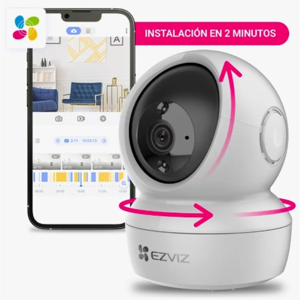 GENERICO - Camara Seguridad Wifi Interior