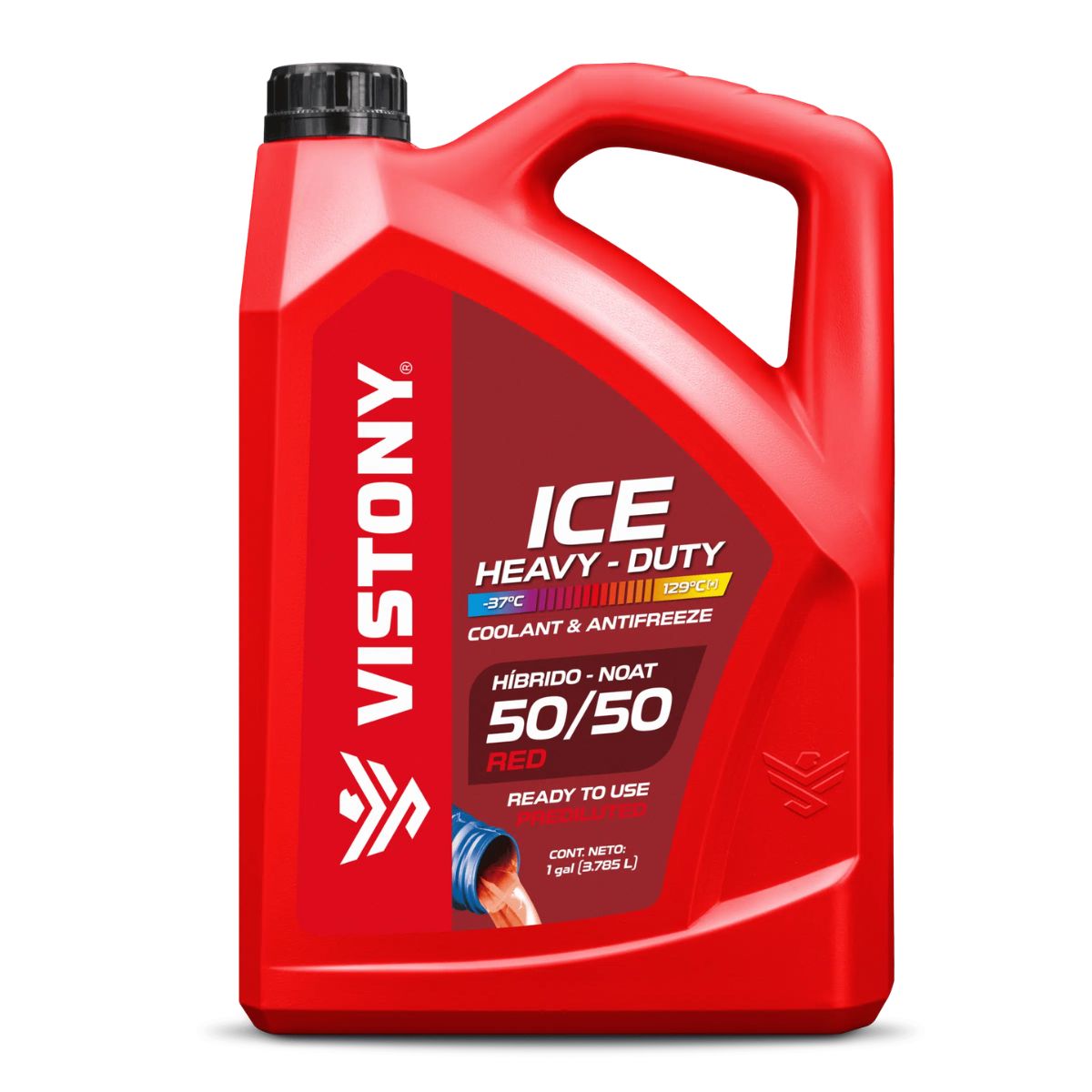 VISTONY - Refrigerante Vistony Heavy Duty Noat 5050 Rojo 3,785l