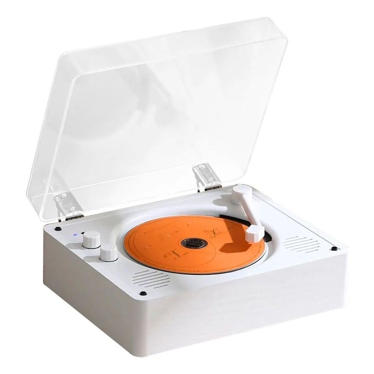 GENERICO - Reproductor Bluetooth De Discos Retro Cd Audio 2000mah