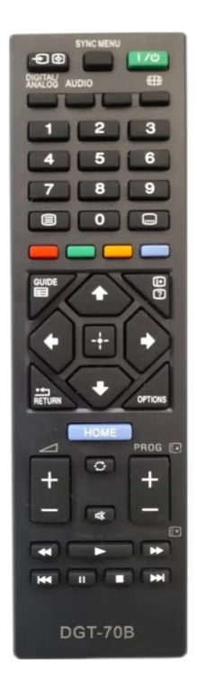 GENERICO CONTROL REMOTO CON TV SONY LCD + PILAS