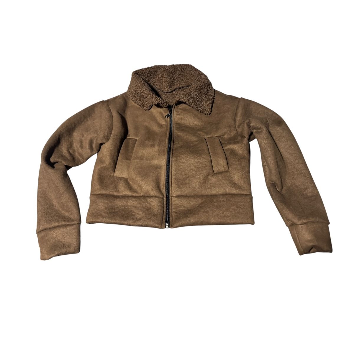 AAYO MODA - Chaqueta Casual Mujer Gamuza Abrigada Talla Standard