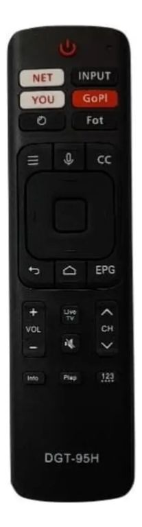 GENERICO CONTROL REMOTO SMART TV HISENSE + PILAS