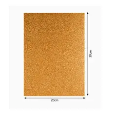 GENERICO - Goma EVA con Glitter autoadhesiva - Naranja 1