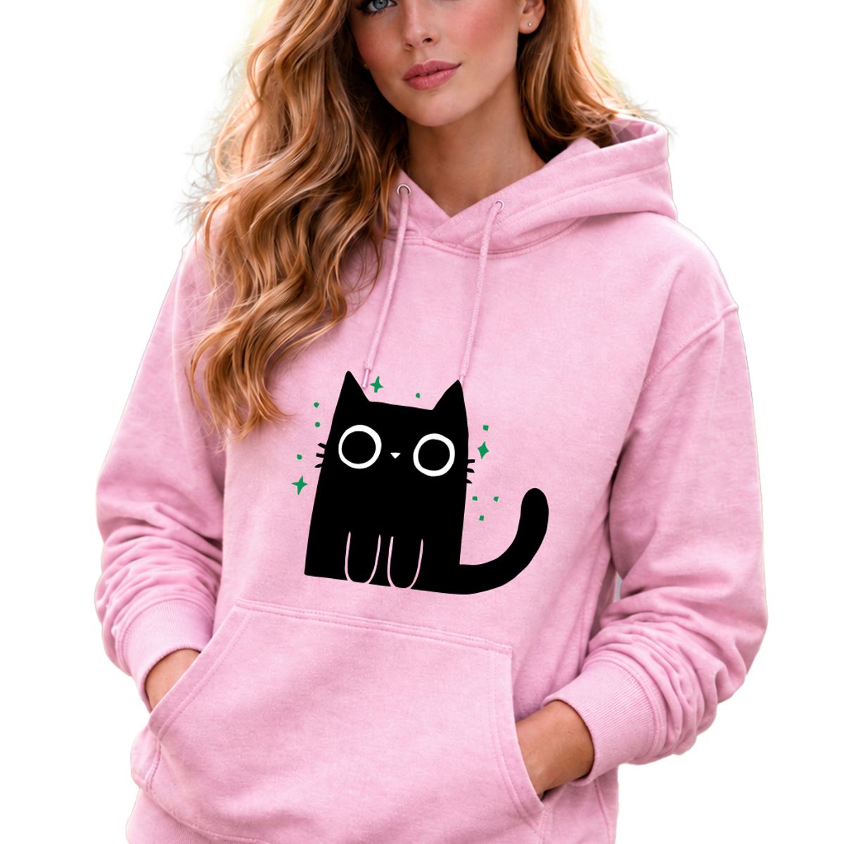 MARITEX - Poleron para mujer Gatito Minimalista