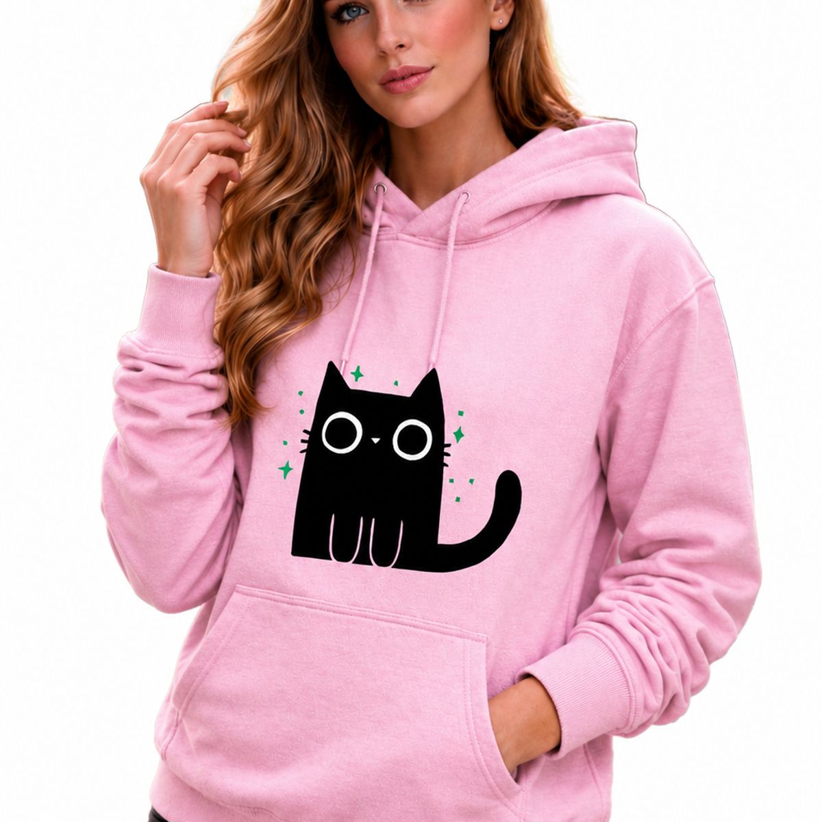 MARITEX - Poleron para mujer Gatito Minimalista
