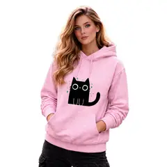 MARITEX - Poleron para mujer Gatito Minimalista