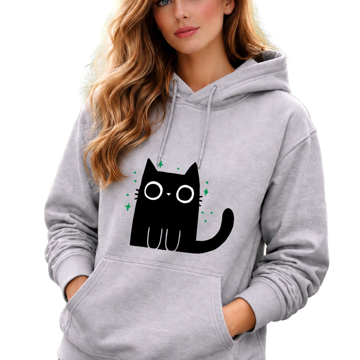 MARITEX - Poleron para mujer Gatito Minimalista