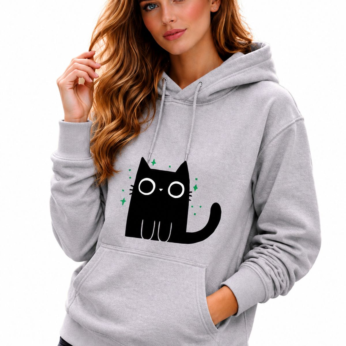 MARITEX - Poleron para mujer Gatito Minimalista