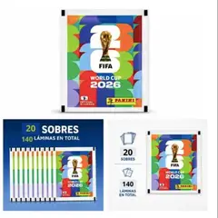 PANINI - Pack 20 Sobres Mundial FIFA 2026 Oficiales
