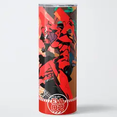 GENERICO - Vaso térmico 600ml - Diseño EVA Crimson Impact