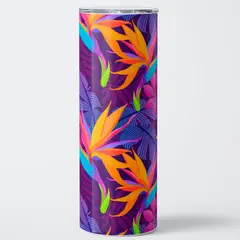 GENERICO - Vaso térmico 600ml - Diseño Flor Del Pájaro