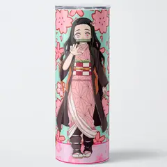 GENERICO - Vaso térmico 600ml - Diseño Nezuko Menthe Sakura