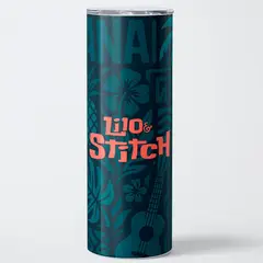 GENERICO - Vaso térmico 600ml - Diseño Lilo & Stitch Ohana Deep Teal