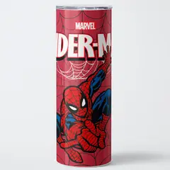 GENERICO - Vaso térmico 600ml - Diseño Spider-Man Crimson Web Action