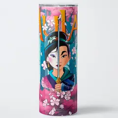 GENERICO - Mug Termo 600ml - Diseño Mulan Dual Reflection Blossom