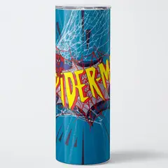 GENERICO - Vaso térmico 600ml - Diseño Spider-Man Retro Web-Burst