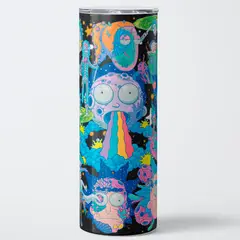 GENERICO - Vaso térmico 600ml - Diseño Rick and Morty Cosmic Trip