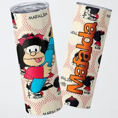 GENERICO - Mug Termo 600ml - Diseño Mafalda Polka Dot Creative