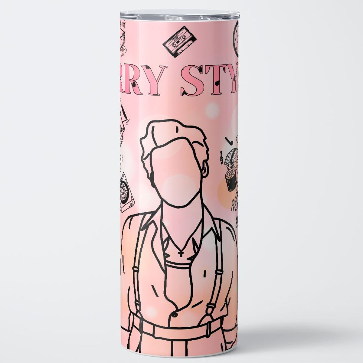 GENERICO - Vaso térmico 600ml - Diseño Harry Styles Golden House Edition