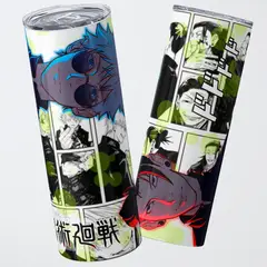 GENERICO - Vaso térmico 600ml - Diseño Gojo & Geto Cursed Rivalry