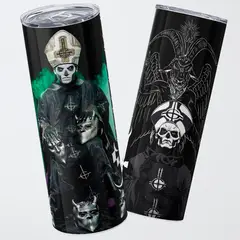GENERICO - Vaso térmico 600ml - Diseño Ghost Ritual Collage