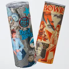 GENERICO - Vaso térmico 600ml - Diseño David Bowie Starman Collage