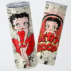 GENERICO - Vaso térmico 600ml - Diseño Betty Boop Retro Comic