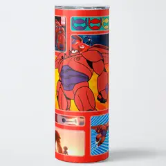 GENERICO - Vaso térmico 600ml - Diseño Baymax Armor Upgrade