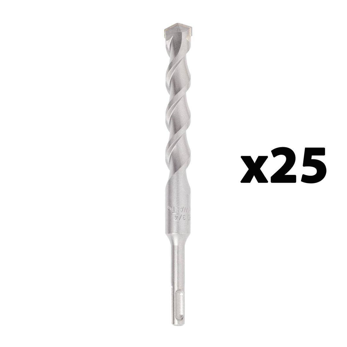 DEWALT - Set 25 brocas SDS PLUS 20x150x200mm DEWALT DW00725