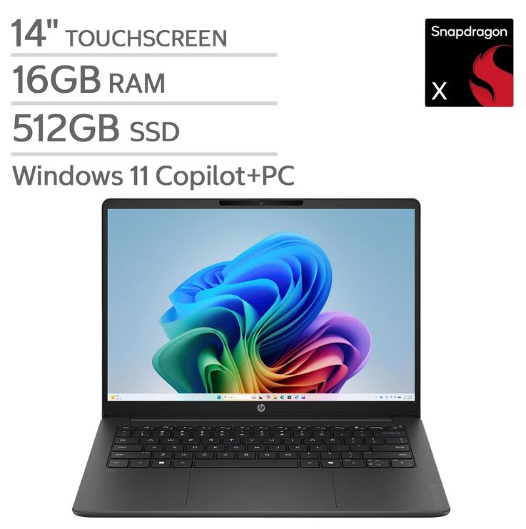 Notebook OmniBook Snapdragon X 8-Core 16GB 512GB SSD 14 WUXGA Touch Win11