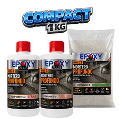 EPOXY - Mortero Epóxico - Nivel 3 - Mortero Profundo - Espesor Sobre 10 MM - Kit 1 KG COMPACT